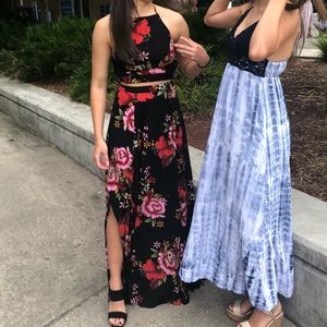 Black two piece lulus dress